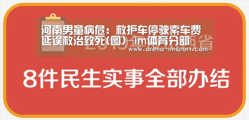 河南男童病危：救护车停驶索车费延误救治致死(图)-im体育分部